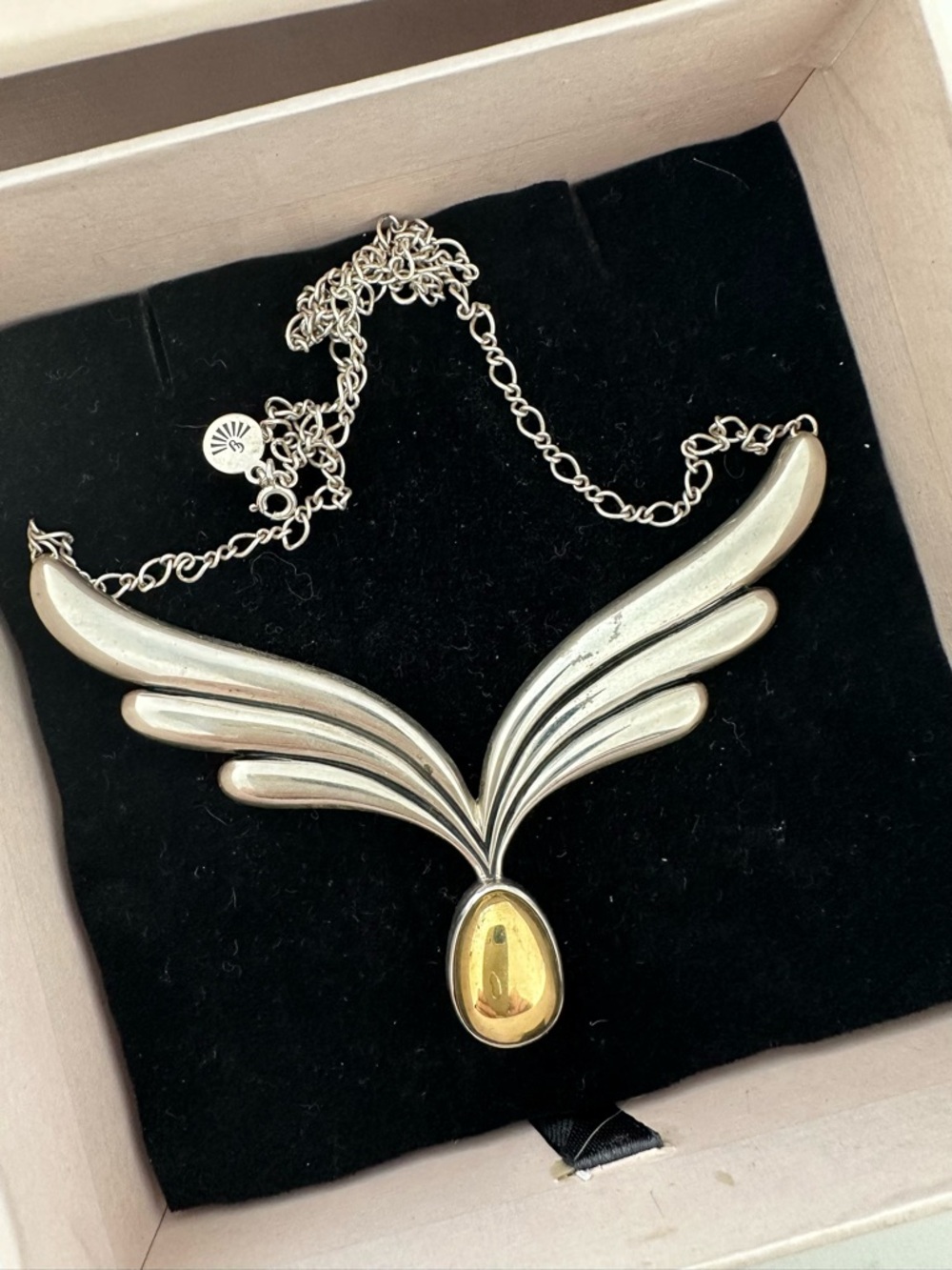 Chasing Unicorns Sterling Silver Wings Necklace - Picture 5 of 7